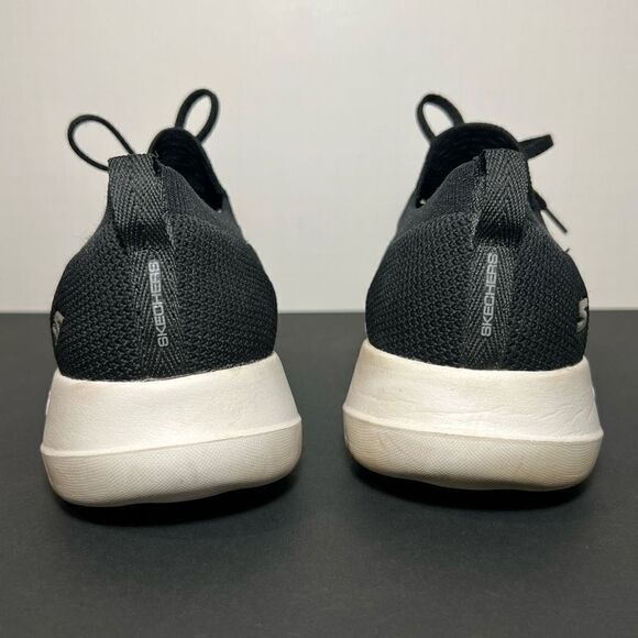 Womens SKECHERS Go Walk Joy Fresh View Black Walking Shoes / Size 10 - Picture 4 of 8